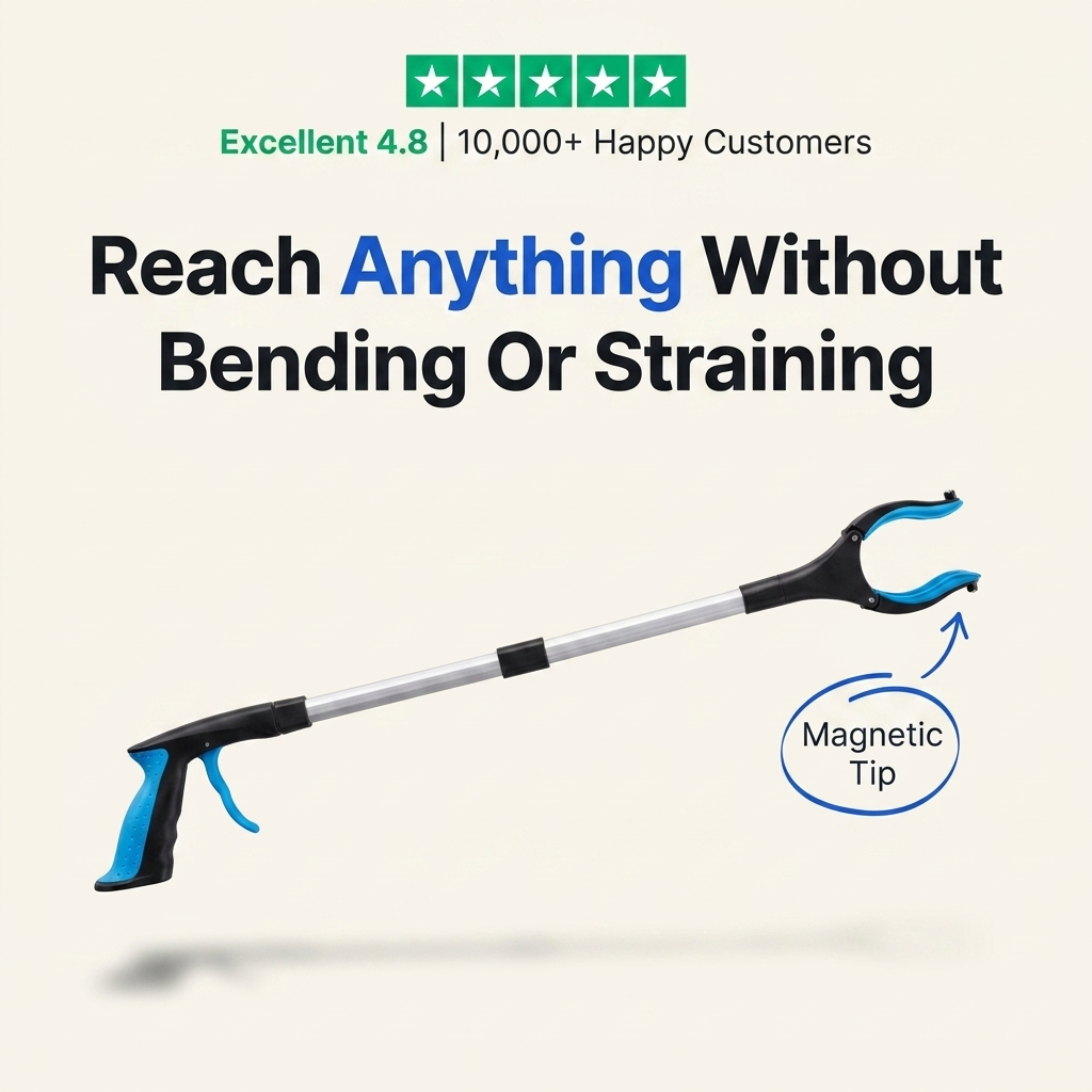 Reach anything without bending - rated 4.8 stars